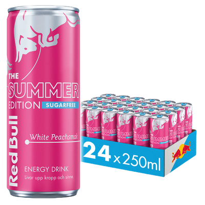 24 x Red Bull Summer Edition White Peach 250 ml