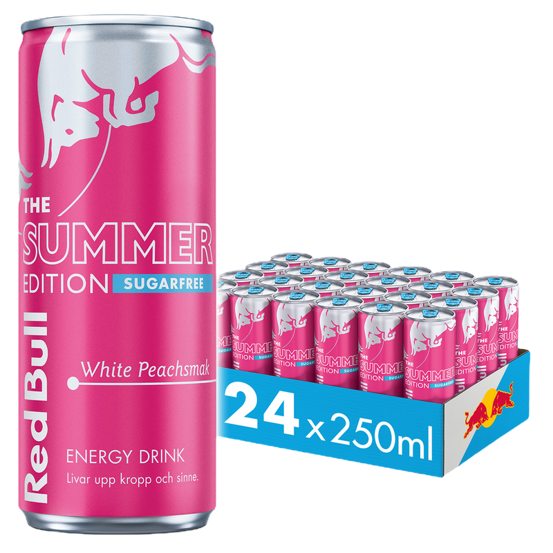 24 x Red Bull Summer Edition White Peach 250 ml