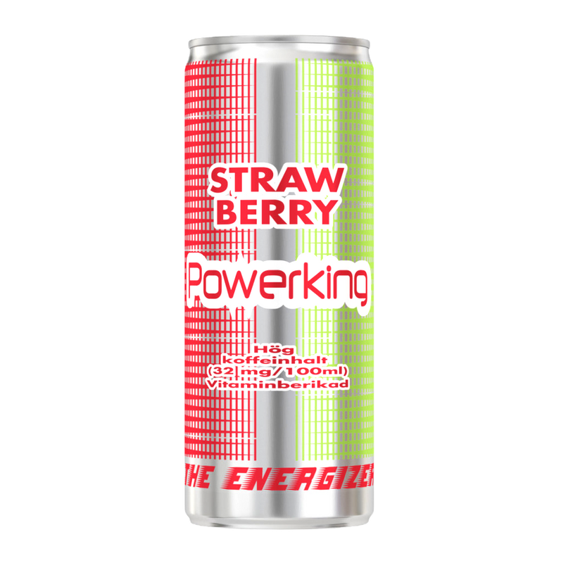 24 x Powerking Jordgubb 25 cl