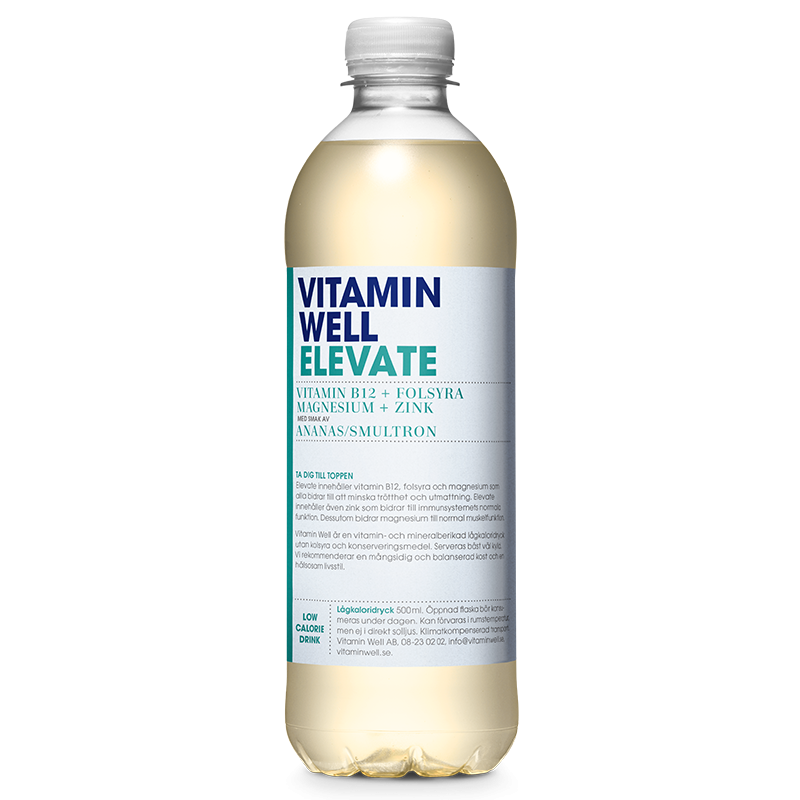 12 x Vitamin Well Elevate 500 ml