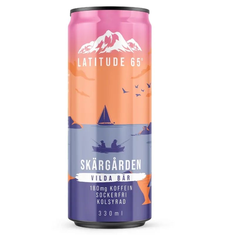 24 x Latitude 65 Skärgården Vilda bär 330 ml