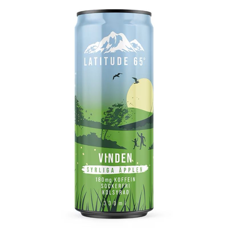 24 x Latitude 65 Vinden Syrliga äpplen 330 ml