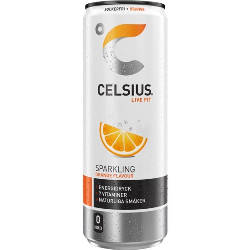 24 x CELSIUS Orange Rush 355 ml
