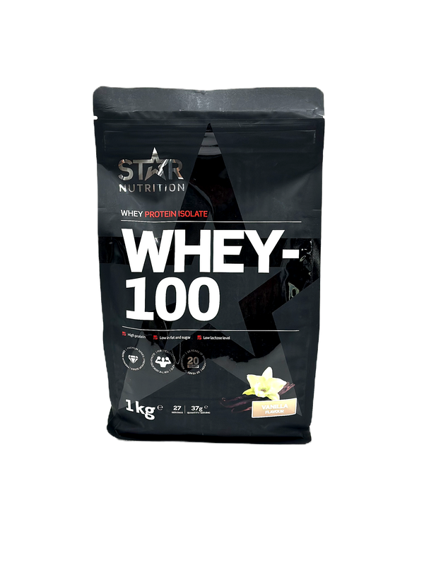 Whey-100 Vassleprotein Vanilj, 1 kg