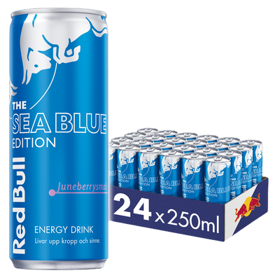 24 x Red Bull The Sea Blue Edition Juneberrysmak 250 ml