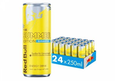 24 x RED BULL The SUMMER Edition SUDACHI-LIME 250ML