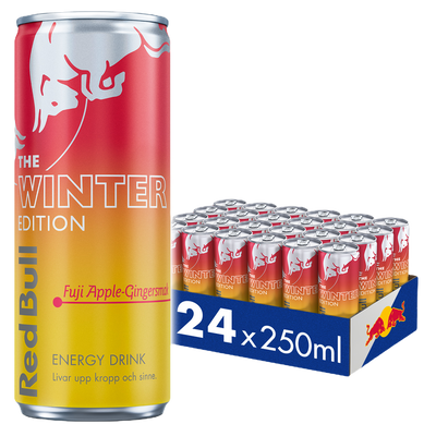 24 x Red Bull Winter Edition Fuji Apple Ginger 250 ml
