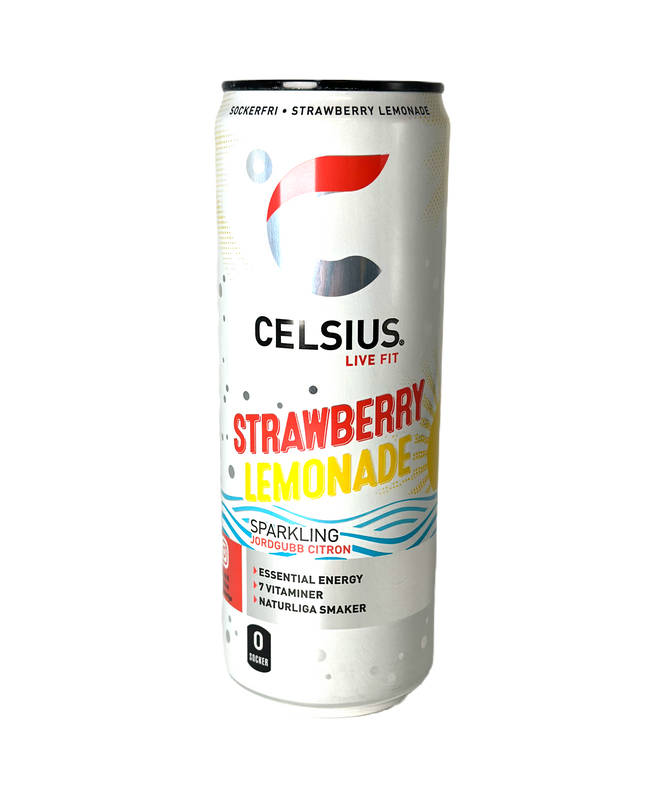 24 x CELSIUS Strawberry Lemonade 355 ml