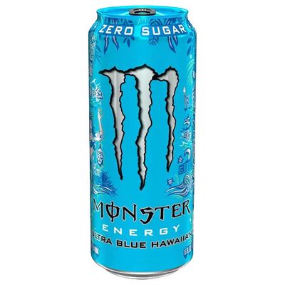 Limited Edition 24 x Monster Ultra Blue Hawaiian Zero Sugar 473ml