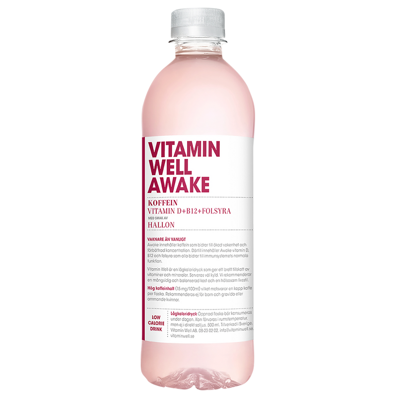 12 x Vitamin Well Awake Hallon 500 ml