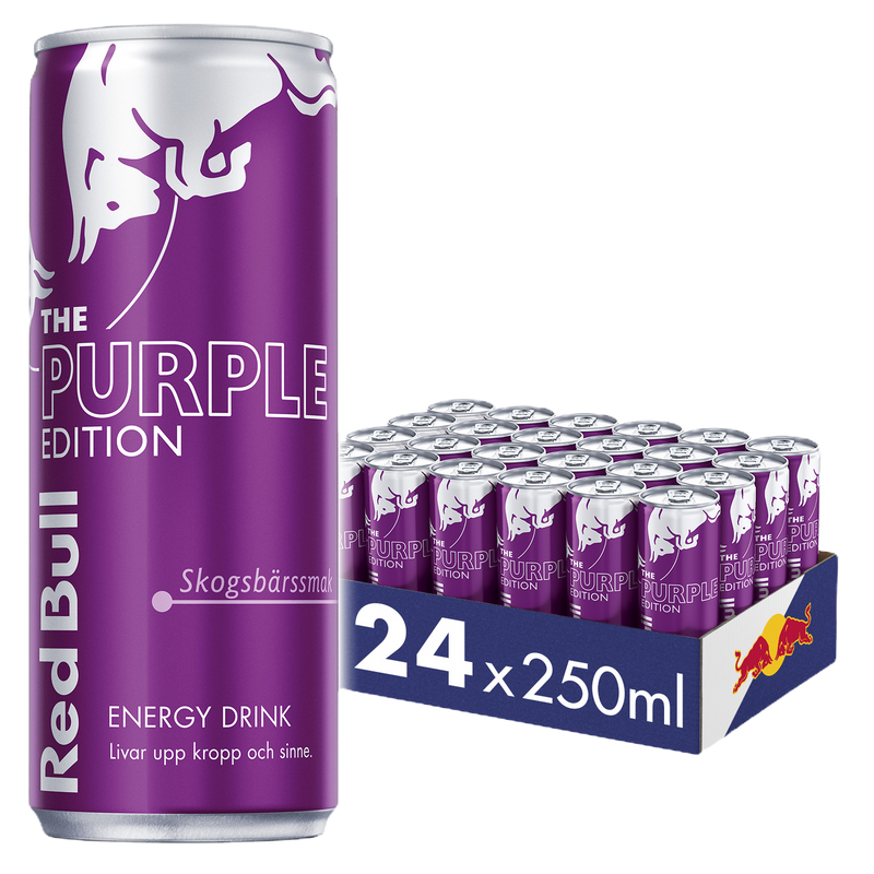 24 x RED BULL The Purple Edition Skogsbär 250 ml