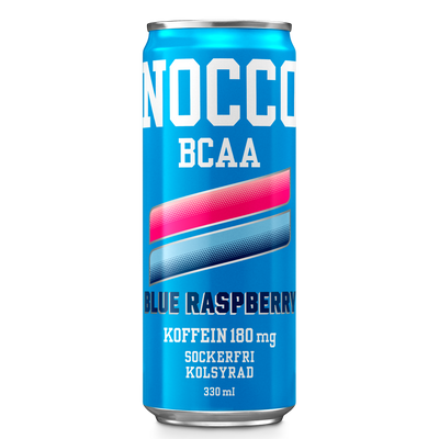 24 x Nocco Blue Raspberry 330 ml