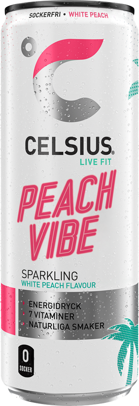24 x CELSIUS Peach Vibe 355 ml