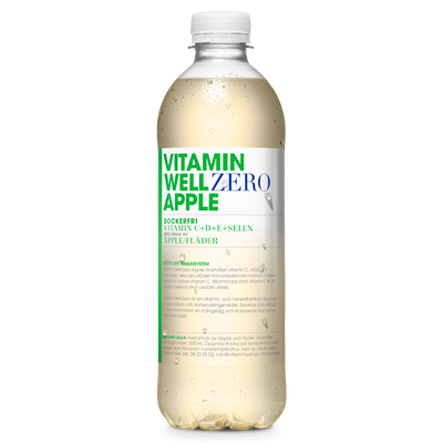 12 x Vitamin Well Zero Apple 500 ml