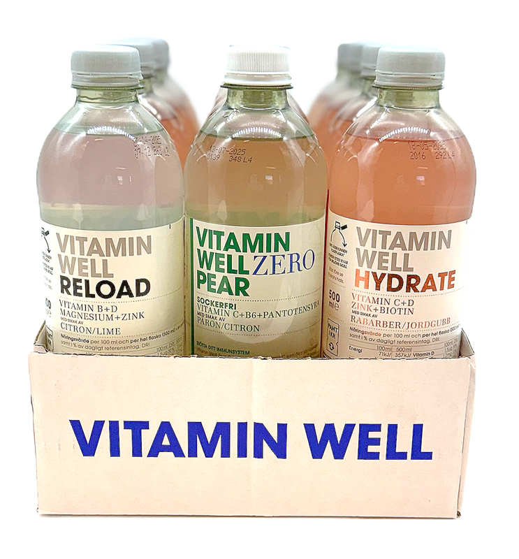 12 x Vitamin Well 500 ml Mixflak