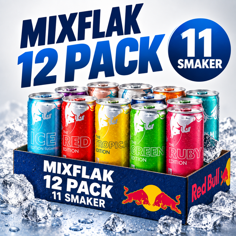 12 x Red Bull Limited Edition 250 ml Mix -hiutaleet