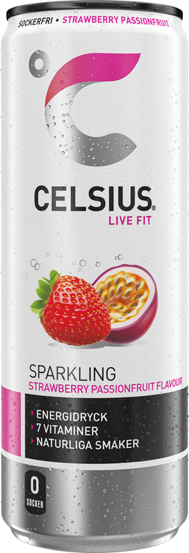 24 x CELSIUS Strawberry Passionfruit 355 ml