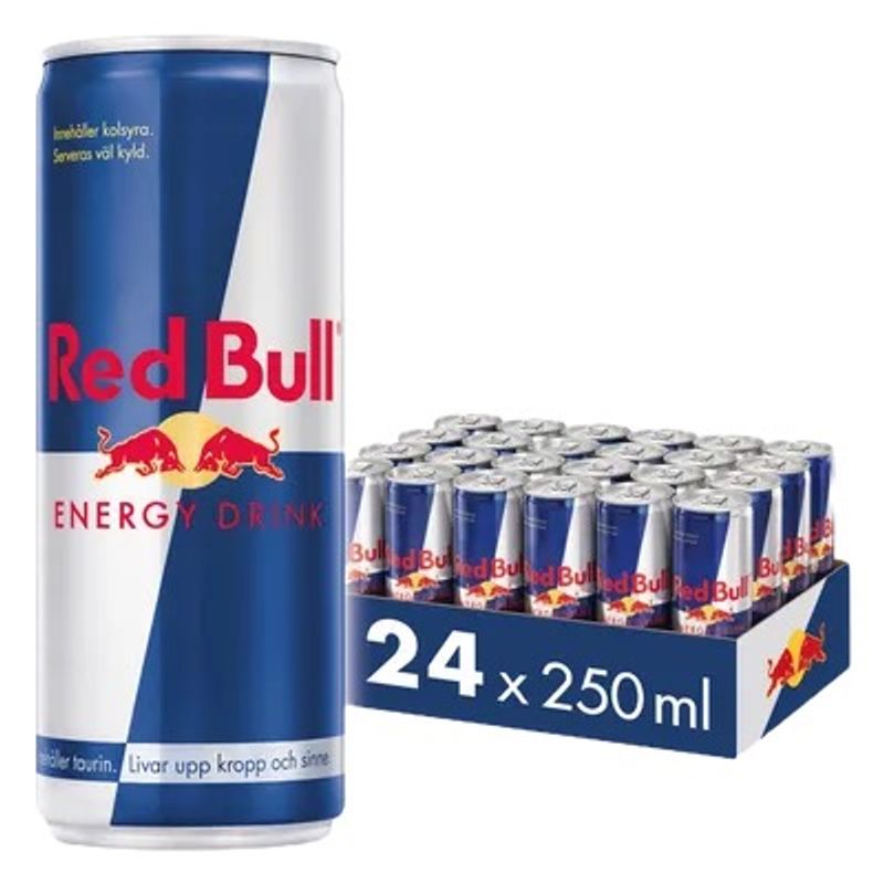 24 x Red Bull Original 250 ml Andrahandssortering EJ ÖPPET KÖP
