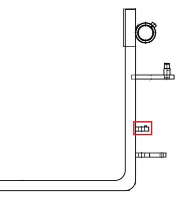 Platta 240 x 65 mm till pallgaffel 5,8 - 8,4 ton