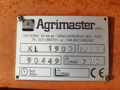 Agrimaster KL1900, årsmodell 1999