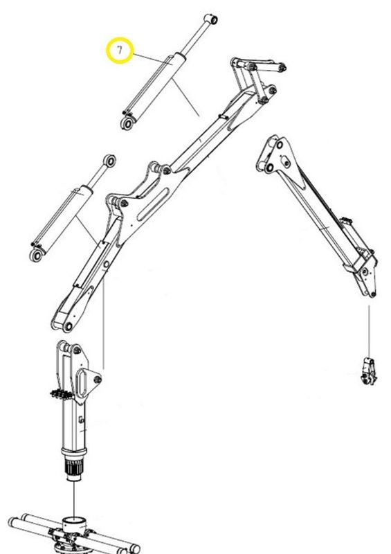 Hydraulcylinder | KTS 6,7- & 7,5-m kran (2014 och senare)