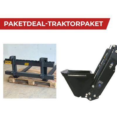 Traktorpaket | KTS Lättmaterialskopa & Pallgaffel