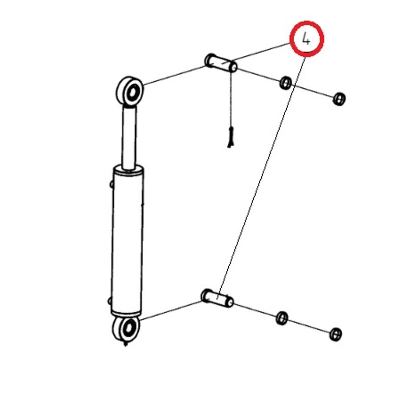 Tapp till hydraulcylinder på KTS Klo
