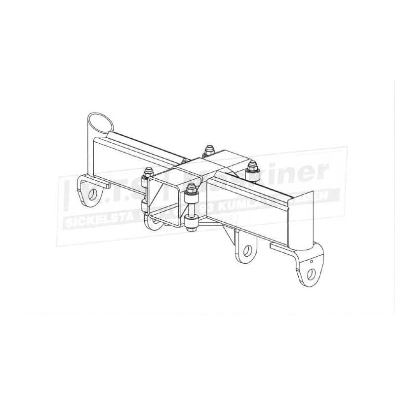 KTS Banke till boggi - 180x180 centrumramrör