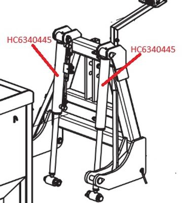 Hydraulcylinder till Sandspridare med tallrik (med lastventil)