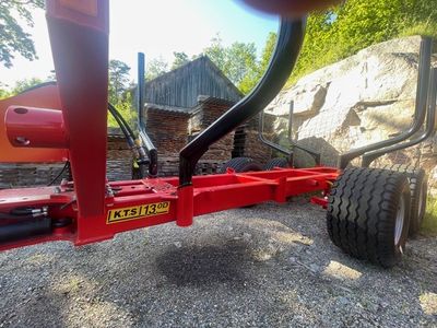 KTS Huggarvagn 13,0 ton dubbelram med tippflak