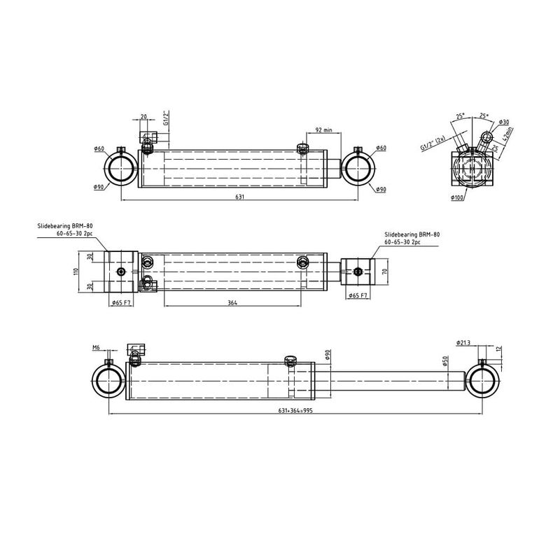 Hydraulcylinder | Passar en äldre modell av vår 0,50-grip