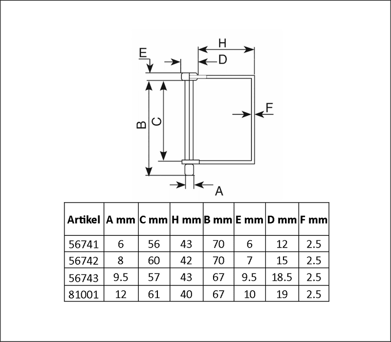 Låssprint Ø 9,5 mm