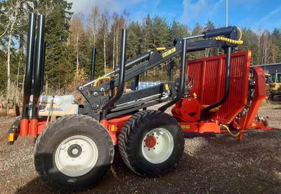 Färdigbyggd | KTS Huggarvagn 13,0 ton med 8,6 m-kran