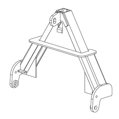 Adapter för schaktblad 3-punkt till triangelfäste