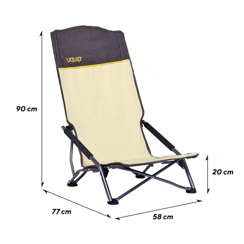 Sandy XL hopfällbar stol – låg & hög komfort 120 kg