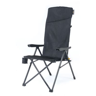 Campingstol Justy XL – hopfällbar med hög rygg & Air Mesh-komfort