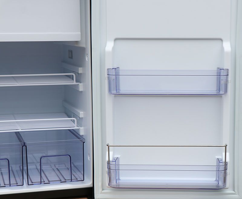 Kylskåp med frys, 105 liter (H×B×D: 810×475×530 mm)