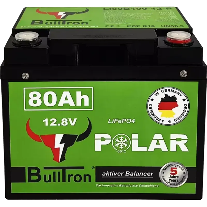 80Ah LiFePO4 Batteri med Smart BMS