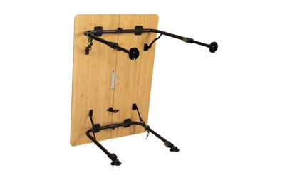 SKAL bambubord – höj- och sänkbart campingbord 100×70 cm