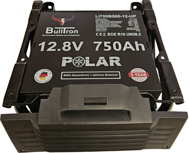 BullTron LiFePO4 12,8V 750Ah undersätesbatteri för husbil