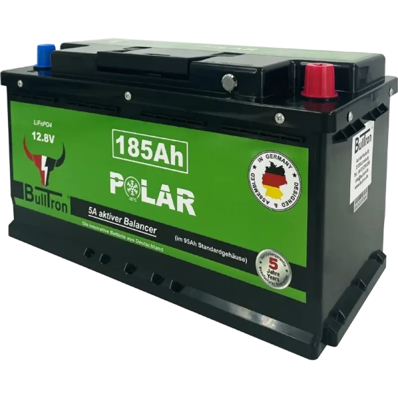 BullTron 185Ah LiFePO4 Polar batteri med Smart BMS