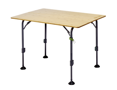 SKAL bambubord – höj- och sänkbart campingbord 100×70 cm