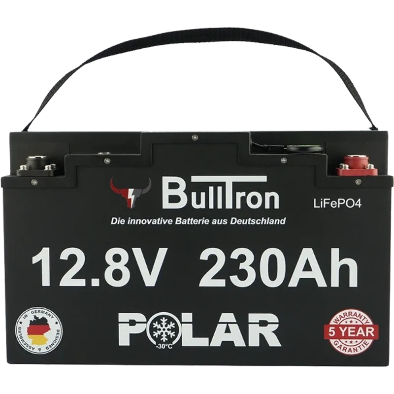BullTron 230Ah Polar LiFePO4 Batteri med Smart BMS