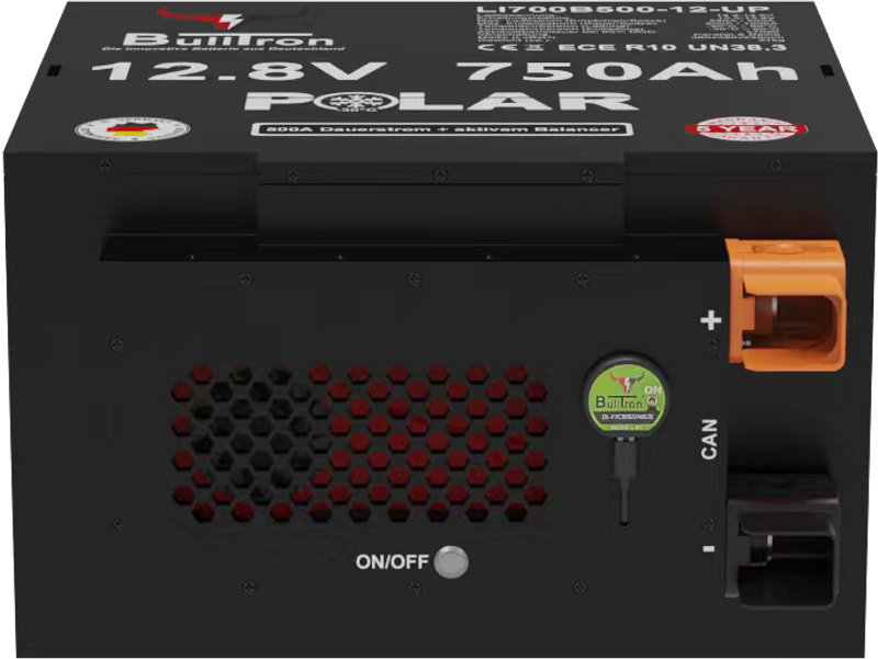 BullTron LiFePO4 12,8V 750Ah undersätesbatteri för husbil