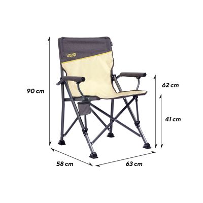 Roxy hopfällbar stol – robust, kapsylöppnare & 120 kg