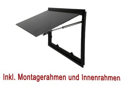 Tonat Öppningsbart Fönster för Välvda Fordon (700x400 mm) |Dubbla Väggar