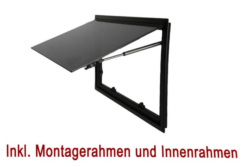 Tonat Öppningsbart Fönster för Välvda Fordon (700x400 mm) |Dubbla Väggar