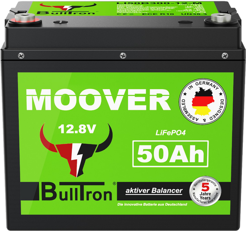 BullTron 50 Ah LiFePO4 – kompakt, kraftfull & långlivad