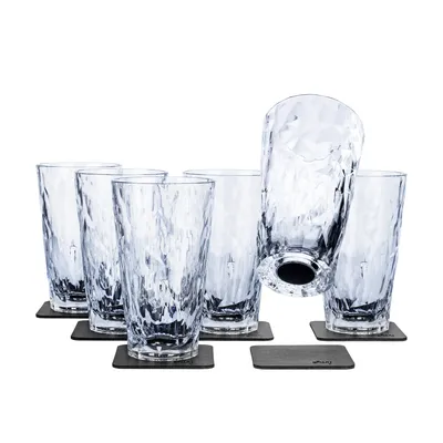 Magnetiska Plastglas Longdrink 6 set