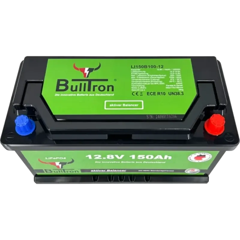 Kraftfullt 150Ah LiFePO4-batteri med Smart BMS & Bluetooth